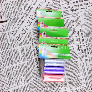 Meng Yao kisállat ürülék zacskó készlet — hordozható kutyaürülék zacskók, nyomtatás nélküli, folyamatos tekercs típus, anyag PE, vastagság általános