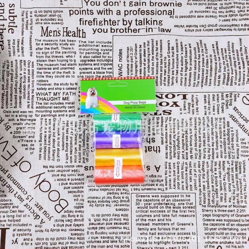 Meng Yao kisállat ürülék zacskó készlet — hordozható kutyaürülék zacskók, nyomtatás nélküli, folyamatos tekercs típus, anyag PE, vastagság általános