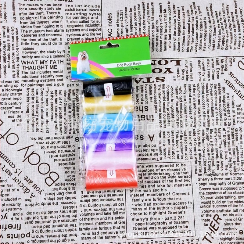 Meng Yao kisállat ürülék zacskó készlet — hordozható kutyaürülék zacskók, nyomtatás nélküli, folyamatos tekercs típus, anyag PE, vastagság általános