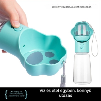 PAWSTIGE Hordozható állateledel-víznyomó utazáshoz — Műanyag, Zhejiang eredetű, Kézi vízellátás