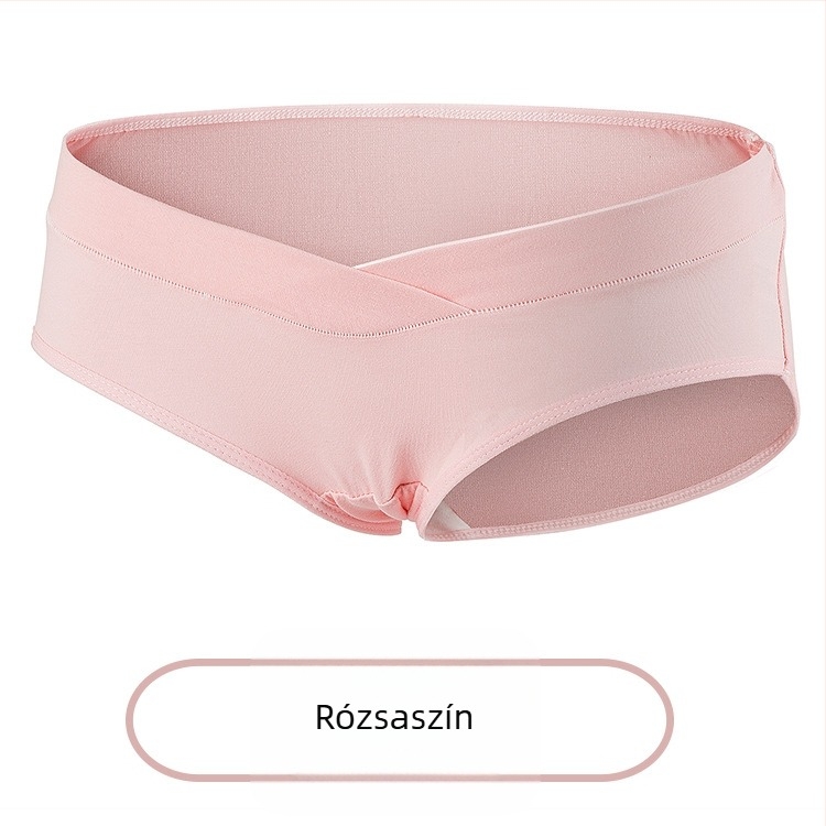 Kismama alsó, alacsony derék, pamut, keresztezett mintázat, varrott kivitel, 95-100% pamut, ágyéki bélés 100% pamut