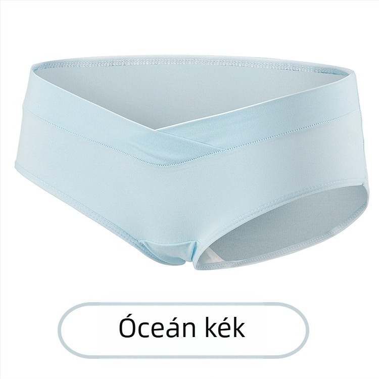Kismama alsó, alacsony derék, pamut, keresztezett mintázat, varrott kivitel, 95-100% pamut, ágyéki bélés 100% pamut