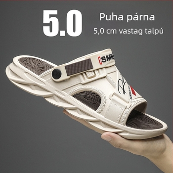 Férfi nyári EVA papucs felső EVA anyaggal és EVA talppal, csúszásmentes talp, injektált talp technológia, kettős használatú sportos papucs