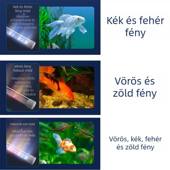 Akvarisztikus LED világítás, vízálló, teljes spektrum, színváltó, teljesítmény ≤36W