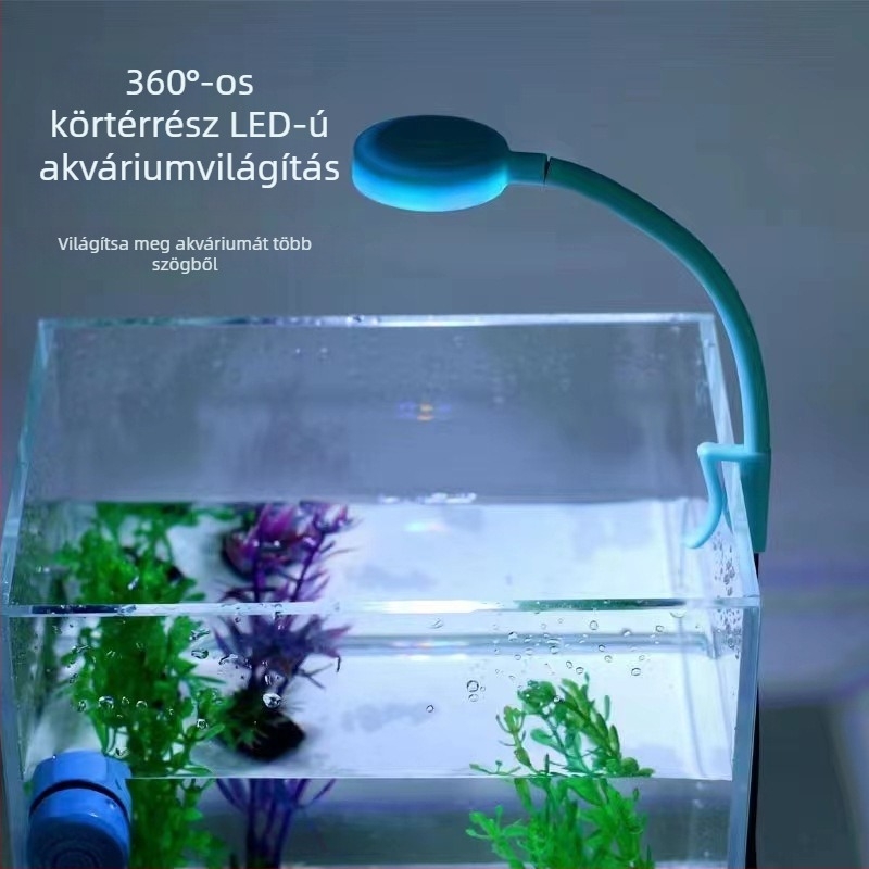 LED akvárium lámpa - PVC ház, 3W teljesítmény, 100 g tömeg