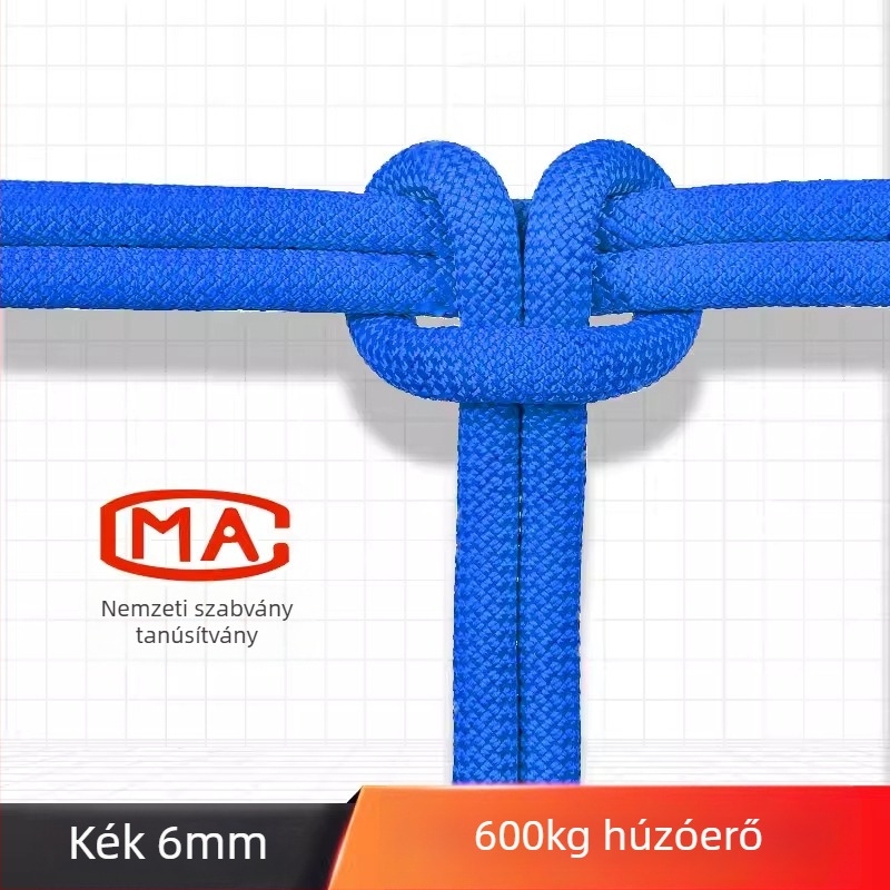 Magasban végzett munka biztonsági kötél, kültéri hegymászó kötél, vész-evakuációs és mentő kötél — polipropilén szálból, 18 kN, nemzeti szabvány