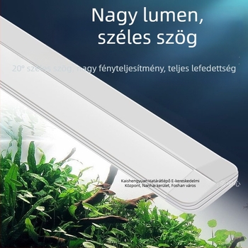 LED akvárium lámpa, vízálló, állványra szerelhető, teljes spektrumú megvilágítás vízi növényekhez, kis akváriumhoz