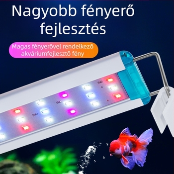 LED akváriumlámpa színváltó világítással és konzol tartóval — ideális dísznövényekhez — Eredet: Kína; Helyi termék