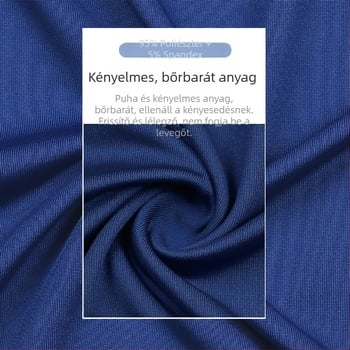 Férfi slim-fit rövid ujjú edzőpóló – gyorsan száradó, lélegző, nedvességelvezető, Vinylon 95% + Spandex 5%