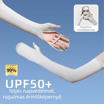 Női UV-védő karpántok, nylon hűtő anyag, minimalist sportos stílus, 2025 tavasz