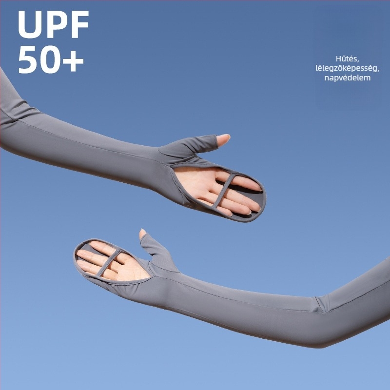 Női UV-védő karpántok, nylon hűtő anyag, minimalist sportos stílus, 2025 tavasz