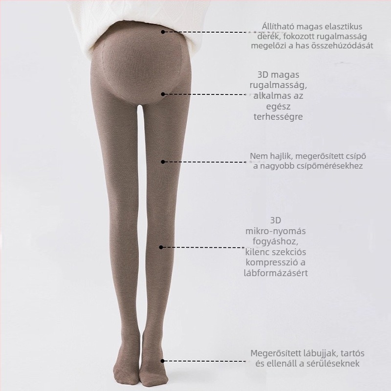 300D comb pamut terhes harisnyanadrág függőleges csíkokkal, pocaktámasz, állítható