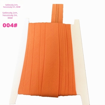 Szegélyező szalag, poliészter-pamut, 2 cm széles, 5 m hosszú, modell TCB-2cm, ruházati és háztartási textíliákhoz