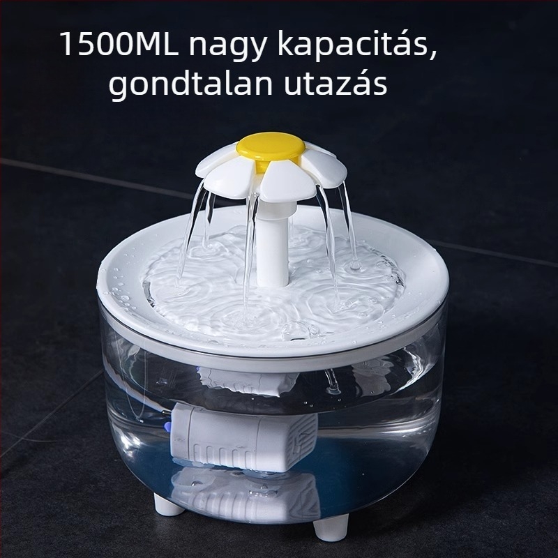 Macska vízadagoló körkörös vízáramlással – PP anyag, Aoting márka