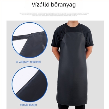 Kötény - vízálló PU bőr, ujjatlan, minimalist stílus, márka Luchen
