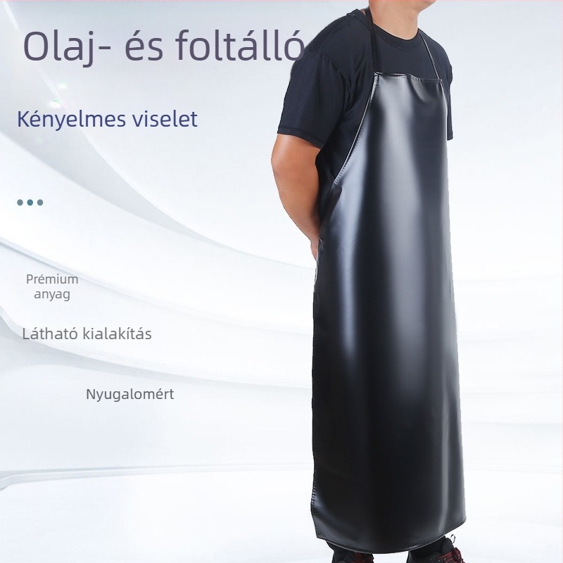 Kötény - vízálló PU bőr, ujjatlan, minimalist stílus, márka Luchen