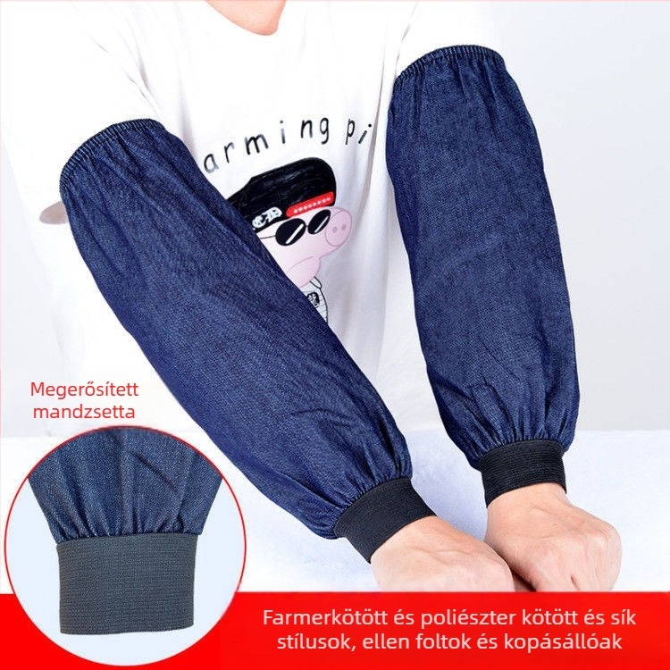 Denim ujjvédők, vízálló, felnőtteknek, modern egyszerű stílus
