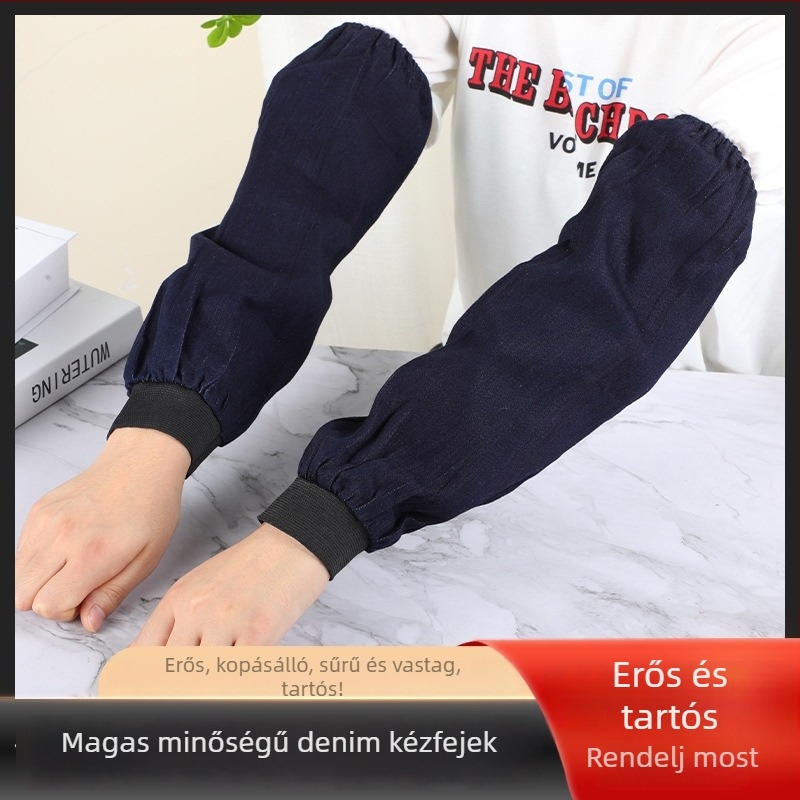 Denim ujjvédők, vízálló, felnőtteknek, modern egyszerű stílus