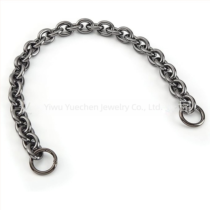 Láncos vállpánt táskákhoz – leválasztható, hosszabbítható lánc, alumínium, elektroplatált