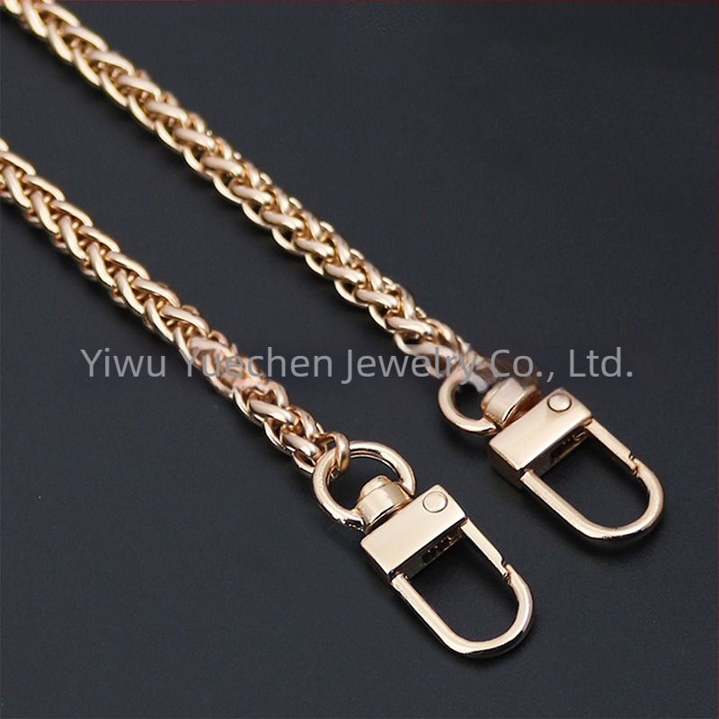 Láncos vállpánt táskákhoz – leválasztható, hosszabbítható lánc, alumínium, elektroplatált