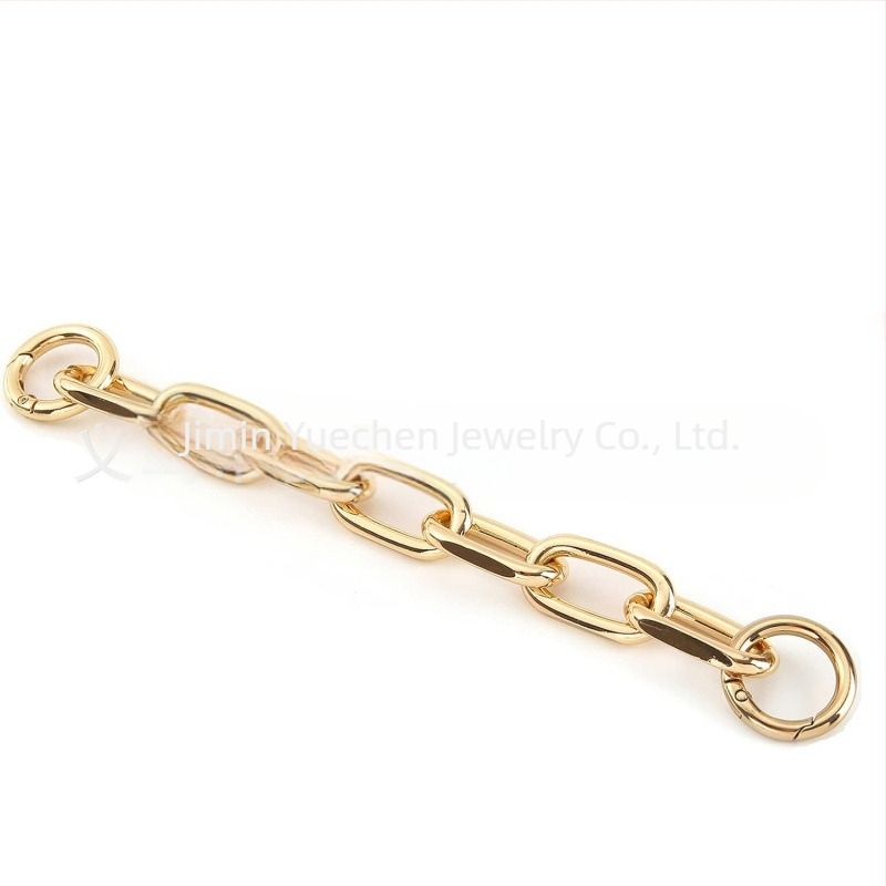 Láncos vállpánt táskákhoz – leválasztható, hosszabbítható lánc, alumínium, elektroplatált