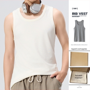 Bordás kötésű ujjatlan felső — Modal-viszkóz keverék (90–95%), Vastag anyag 251–300 g/m², Kerek nyakú (Tavasz 2025)