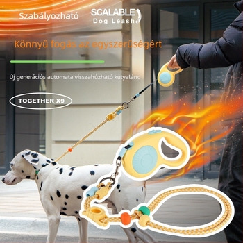 Kutyapóráz automatikus visszahúzással | ABS anyag | Sour Bear márka | 100 darabos doboz