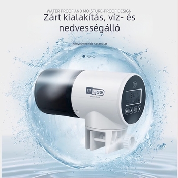 yee automata haltáp etető időzítővel, műanyag burkolat, nagy kapacitású akváriumhoz koi és aranyhalak számára