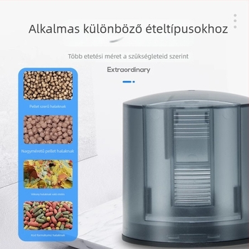 yee automata haltáp etető időzítővel, műanyag burkolat, nagy kapacitású akváriumhoz koi és aranyhalak számára