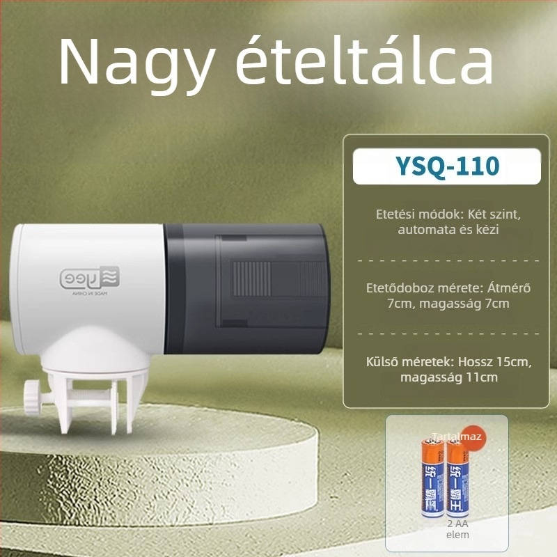 yee automata haltáp etető időzítővel, műanyag burkolat, nagy kapacitású akváriumhoz koi és aranyhalak számára