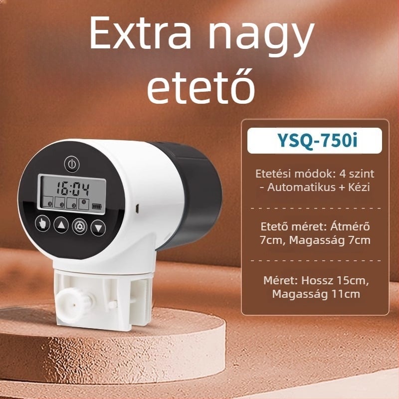 yee automata haltáp etető időzítővel, műanyag burkolat, nagy kapacitású akváriumhoz koi és aranyhalak számára