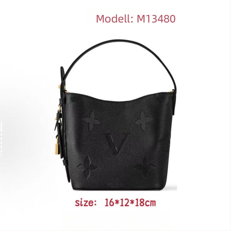 Valódi bőr embossed bucket táska mágneses zárral, vászon bélés, zsebek a telefon és a dokumentumok számára, utcai stílus