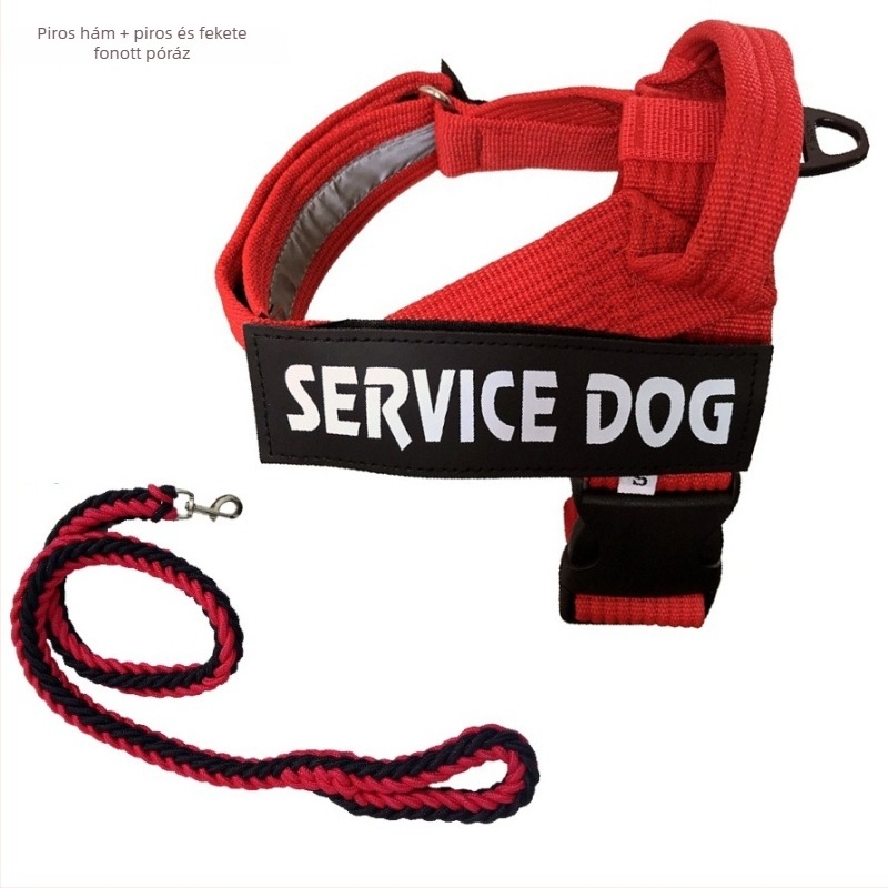 K9 kutya hám-póráz mellkasi pánttal közepes és nagy testű kutyáknak, Alaska dizájn, nylon