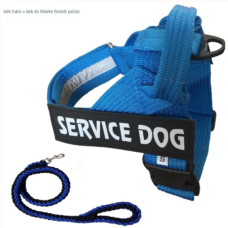 K9 kutya hám-póráz mellkasi pánttal közepes és nagy testű kutyáknak, Alaska dizájn, nylon