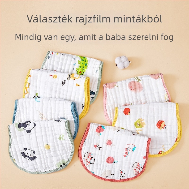 Baba párna – 100% pamut, lélegző, izzadságot felszívó, rajzfilmszerű stílusú, 0–12 hónapos korig
