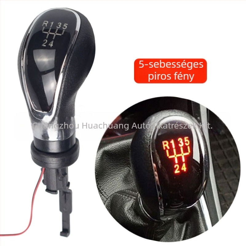 Kézi váltófej LED-es megvilágítással — Huachuang 55565904, kompatibil Buick Excelle GT/XT 2009-2014 és Opel/Vauxhall Astra/Insignia 2009-2014