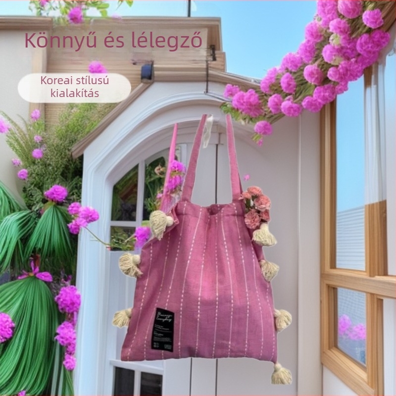 Lily Garden pamut vertikális négyszögletes táska, telefonzseb, mágneszár