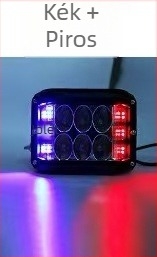 Három oldalú LED munka lámpa autókhoz - 36W, 3000lm, 9-36V, alumínium