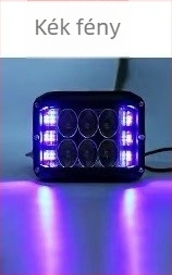 Három oldalú LED munka lámpa autókhoz - 36W, 3000lm, 9-36V, alumínium