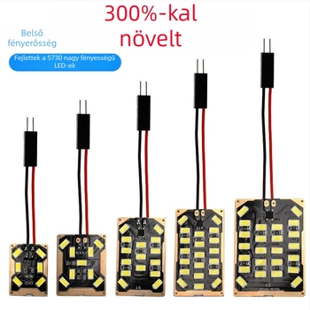 LED autós olvasófény, 5730 panel, 12V, 3W, ötvözet alaplap + LED dióda, univerzálisan kompatibilis
