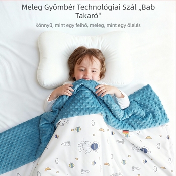 Tu Bei Rabbit 100% pamut hőmérséklet-szabályozó baba- és gyerek takaró, 500–800 g, egész éves, testreszabható