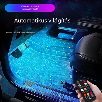 Autó lábtér ambient világítás — vezeték nélküli, 12V, ABS, automatikus szenzor