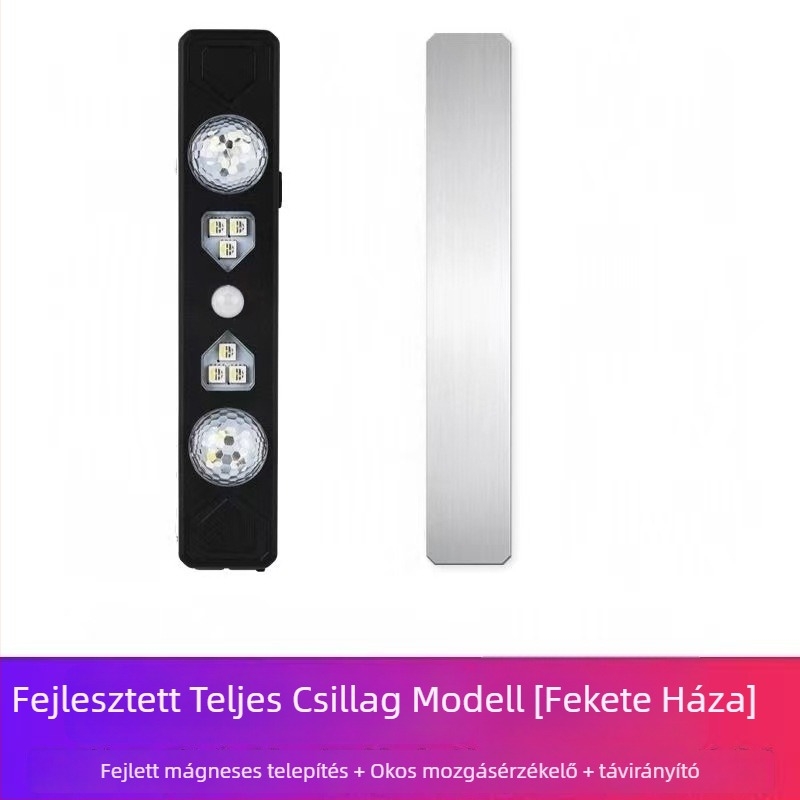 Autó lábtér ambient világítás — vezeték nélküli, 12V, ABS, automatikus szenzor