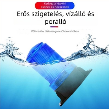 LED figyelmeztető stroboszkóp lámpa targoncákhoz és járművekhez, tetőre szerelve, 12-24V, nagy fényerő