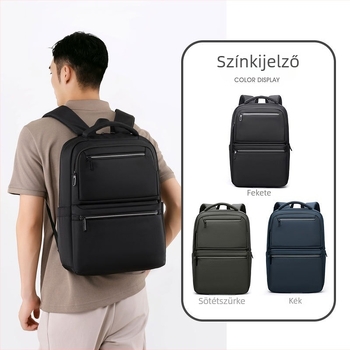 Uniszex üzleti hátizsák, 36-55 L kapacitás, 15 hüvelykes laptophoz illeszkedik, Oxford anyagból, görbe vállpántos hordozó rendszer