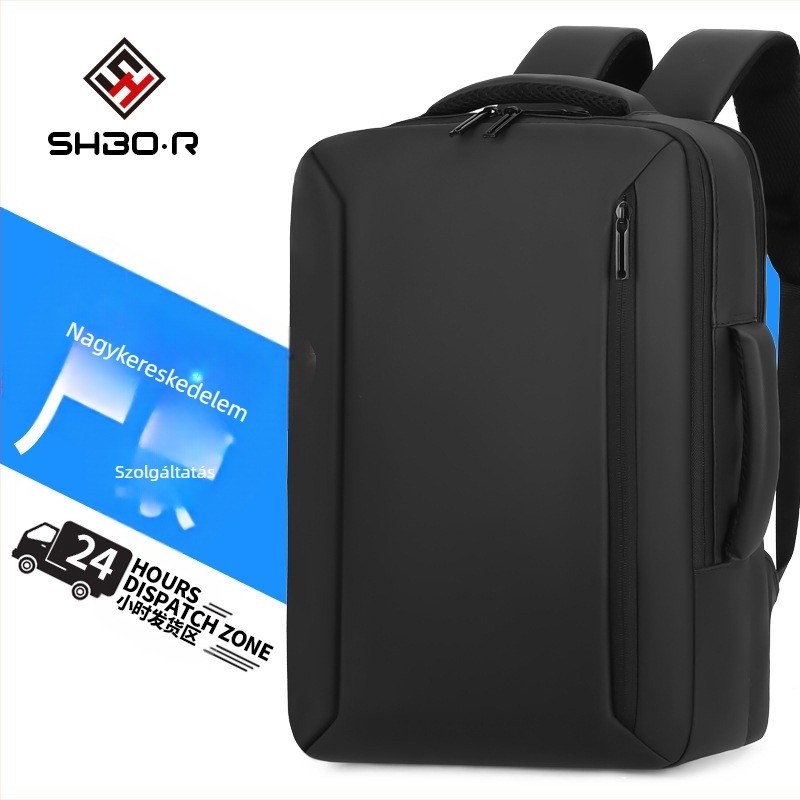 Unisex városi minimalist laptop hátizsák – kapacitás 20L alatt, USB-port, légpárnás vállpántok, poliészter bélés, üzleti utazásokhoz
