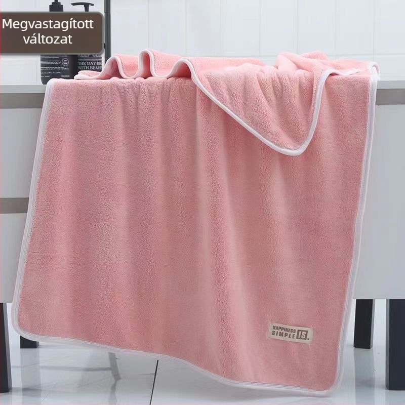 Babák számára való fürdőlepedő korall bársony anyagból, négy évszakos, kiváló minőségű, extra vastag, puha és nedvszívó, 150D szál, 500 g+, varrott