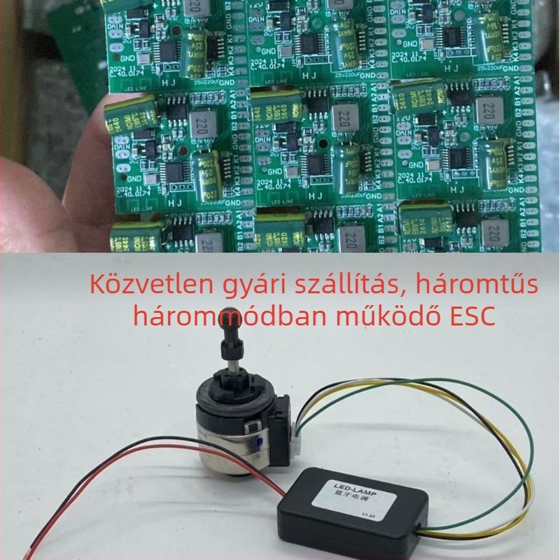 Bluetooth motorvezérlő PCB modul léptetőmotorokhoz, modell A17, 12V, 0.1A, általános kompatibilitás