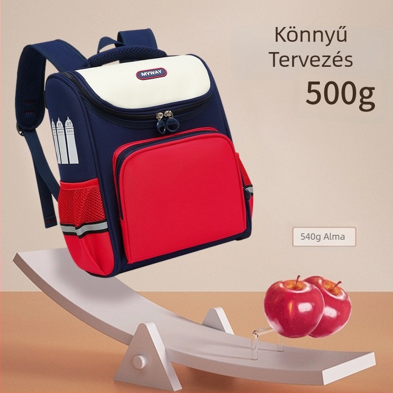 Óvodai hátizsák egyedi logóval, vízálló, űr témájú mintázat, nagy kapacitású, ív alakú vállpántok