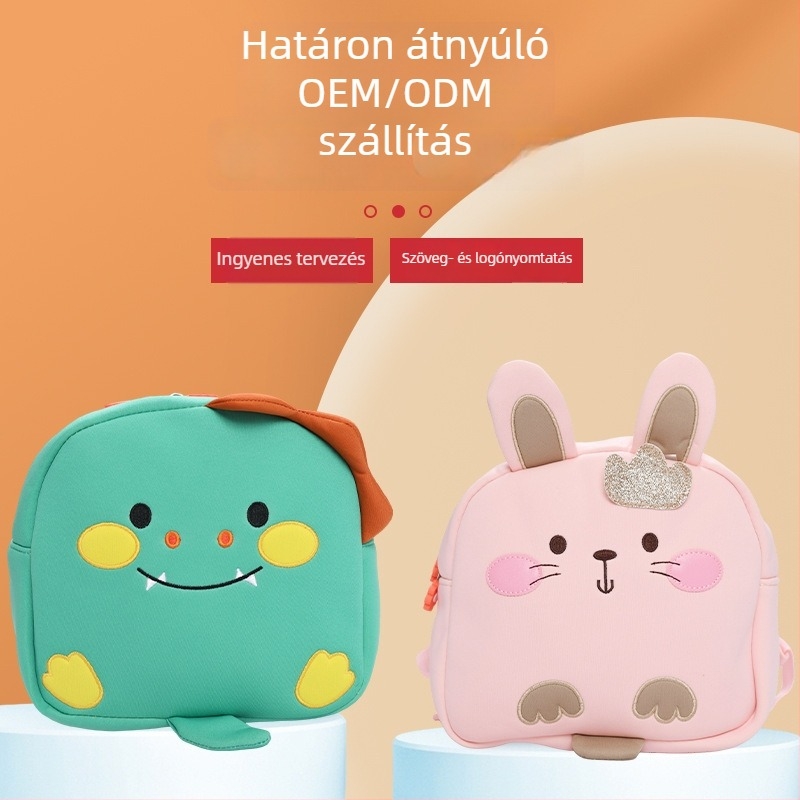 Óvodai hátizsák anti-elvesztő kötélrendszerrel, ergonómikus hátsó panel, nylon, nagy kapacitás, fényvisszaverő részletek